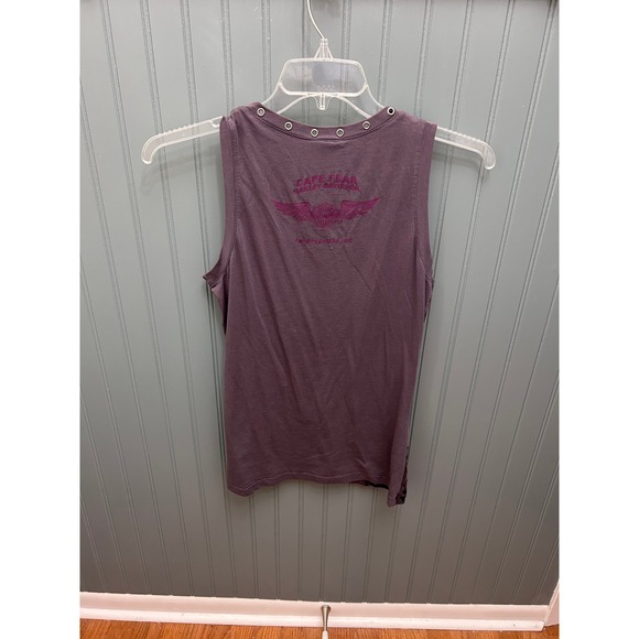 Harley-Davidson Women's Tank Top Motorcycle Graphic Sleeveless‎ Gray M - Picture 5 of 7